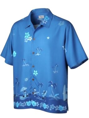 Disney Store Hawaiian Surf Mickey  Button Down Shirt Size XXL NWOT
